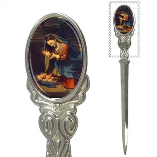 Virgin Mary Adoration Of The Christ Child Correggio Art Mail Letter Opener Letter Opener