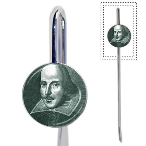 William Shakespeare Theater Portrait Metal Bookmark Bookmark Metal Bookmark Bookmark