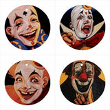Circus Clowns Ceramic Christmas Decorative Ornaments (Set of 4)