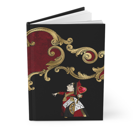 Queen Of Hearts Hardcover Journal 150 Page Lined Notebook Hardcover Journal Journal Notebook Office Accessory Office Products Office Supplies Hardcover Journal