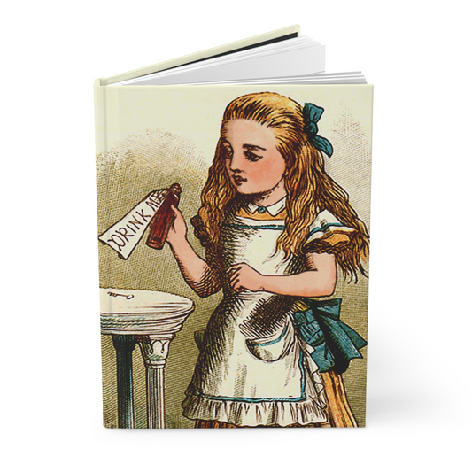 Alice In Wonderland Hardcover Journal 150 Page Lined Notebook Hardcover Journal Office Accessory Office Products Office Supplies Hardcover Journal