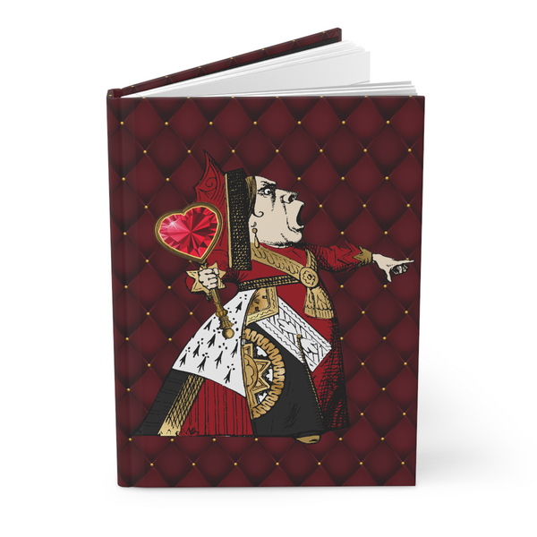 Queen Of Hearts Wonderland Art Hardcover Journal 150 Page Lined Notebook