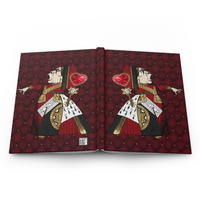 Queen Of Hearts Wonderland Art Hardcover Journal 150 Page Lined Notebook