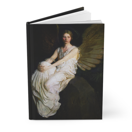 Angel Seated Thayer Art Hardcover Journal 150 Page Lined Notebook Hardcover Journal Journal Notebook Office Accessory Office Products Office Supplies Hardcover Journal