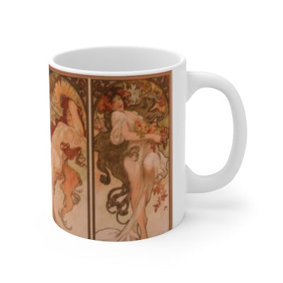 The Seasons Art Nouveau Alphonse Mucha Coffee Mug