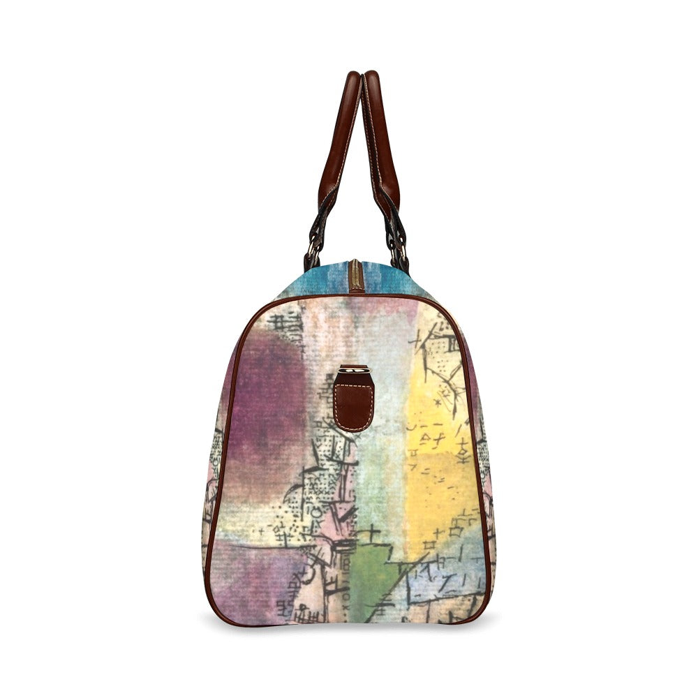 Paul Klee Abstract Art Waterproof Travel Overnight Bag Abstract Art Art Carryon Map Overnight Bag Paul Klee Shoulder Bag Travel waterproof travel bag Tote Bag