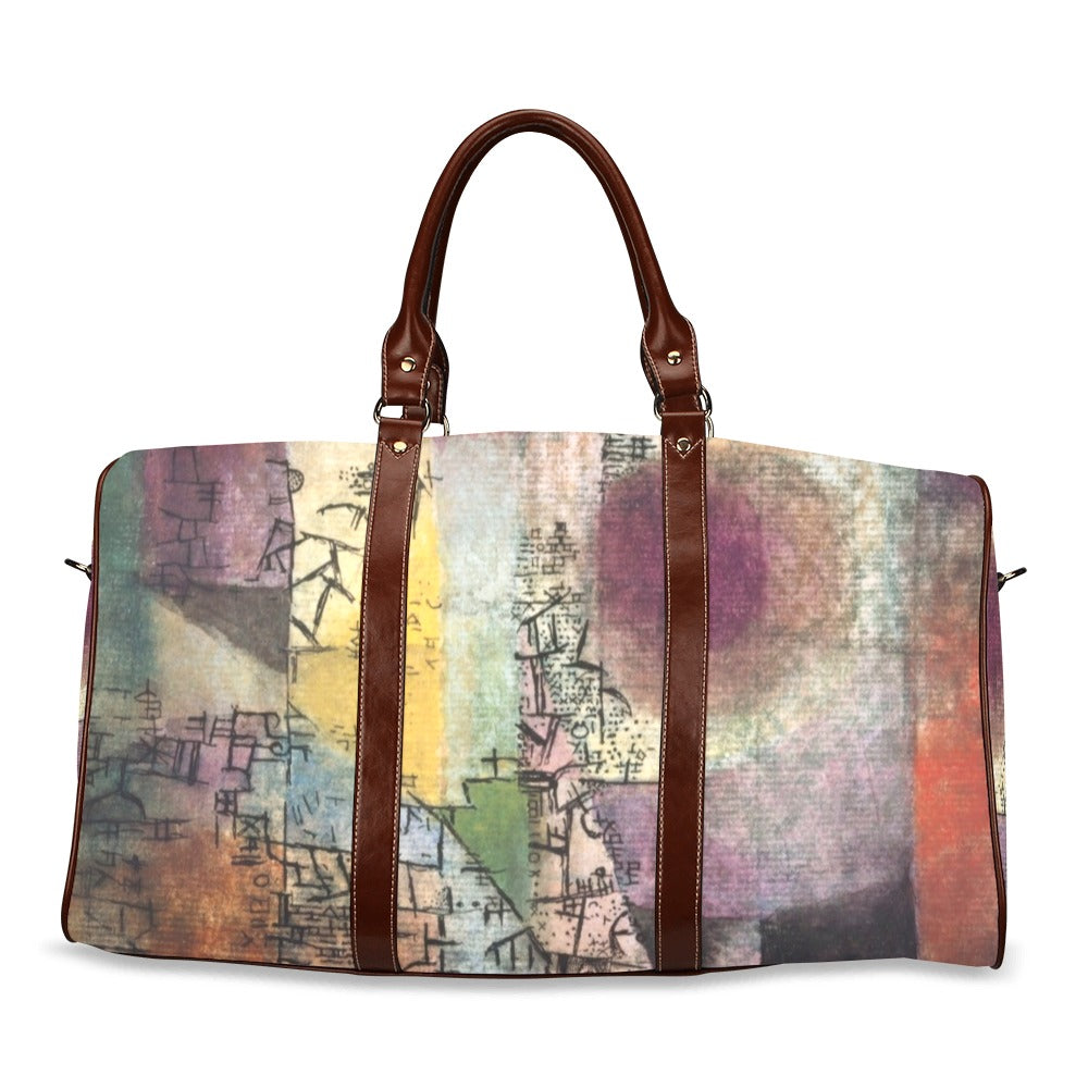 Paul Klee Abstract Art Waterproof Travel Overnight Bag Abstract Art Art Carryon Map Overnight Bag Paul Klee Shoulder Bag Travel waterproof travel bag Tote Bag