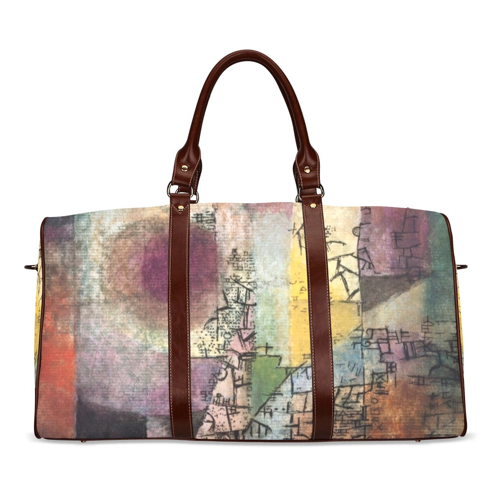 Paul Klee Abstract Art Waterproof Travel Overnight Bag Abstract Art Art Carryon Map Overnight Bag Paul Klee Shoulder Bag Travel waterproof travel bag Tote Bag