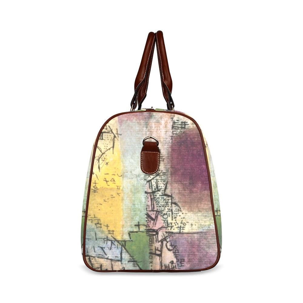 Paul Klee Abstract Art Waterproof Travel Overnight Bag Abstract Art Art Carryon Map Overnight Bag Paul Klee Shoulder Bag Travel waterproof travel bag Tote Bag