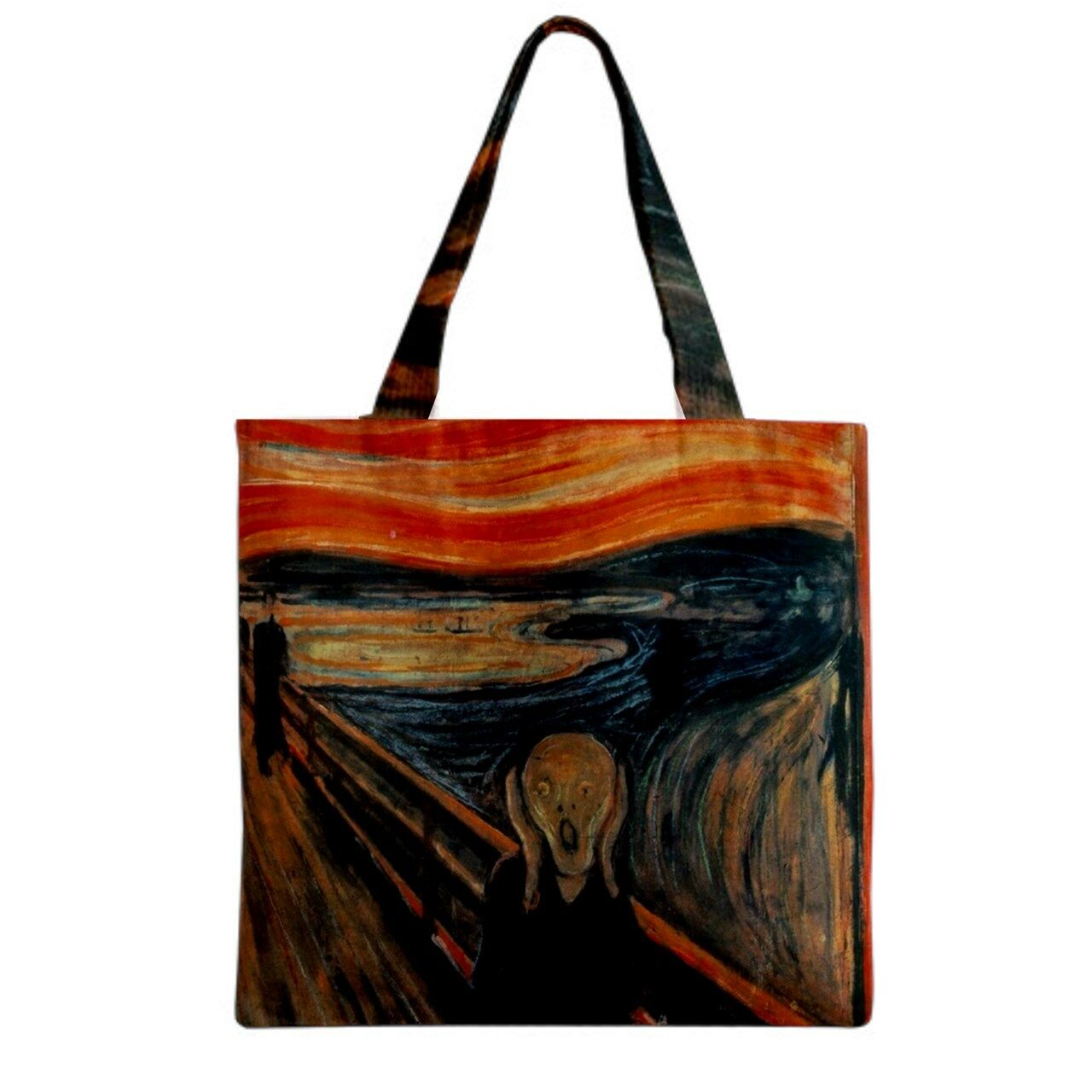 The Scream Edvard Munch Canvas Grocery Shopping Book Tote Bag Art Edvard Munch The Scream Tote Bag Tote Bag